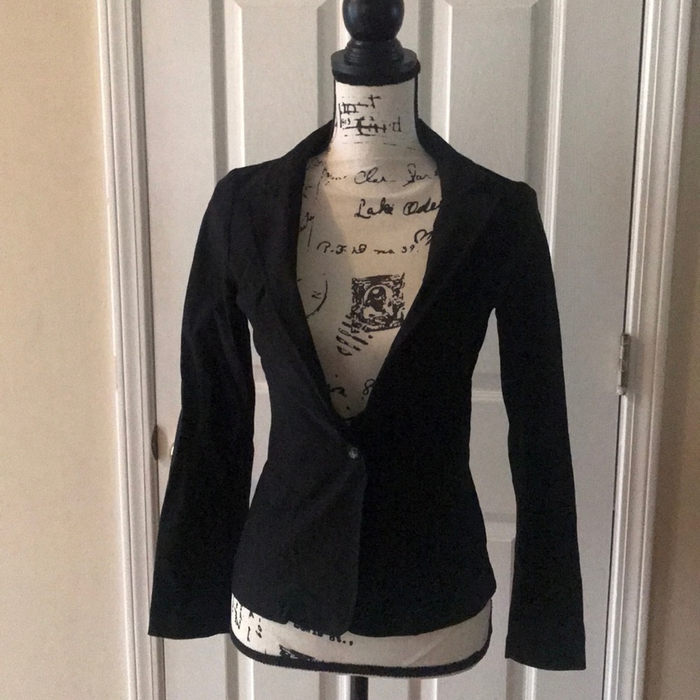 Black suit blazer